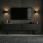 Nordure Soporte para TV Onera Negro Madera